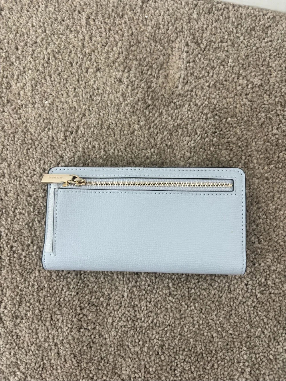kate spade Lg Slim Bifold Wallet - Blue